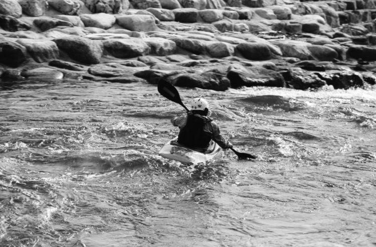 kayaking at Harvie Passage